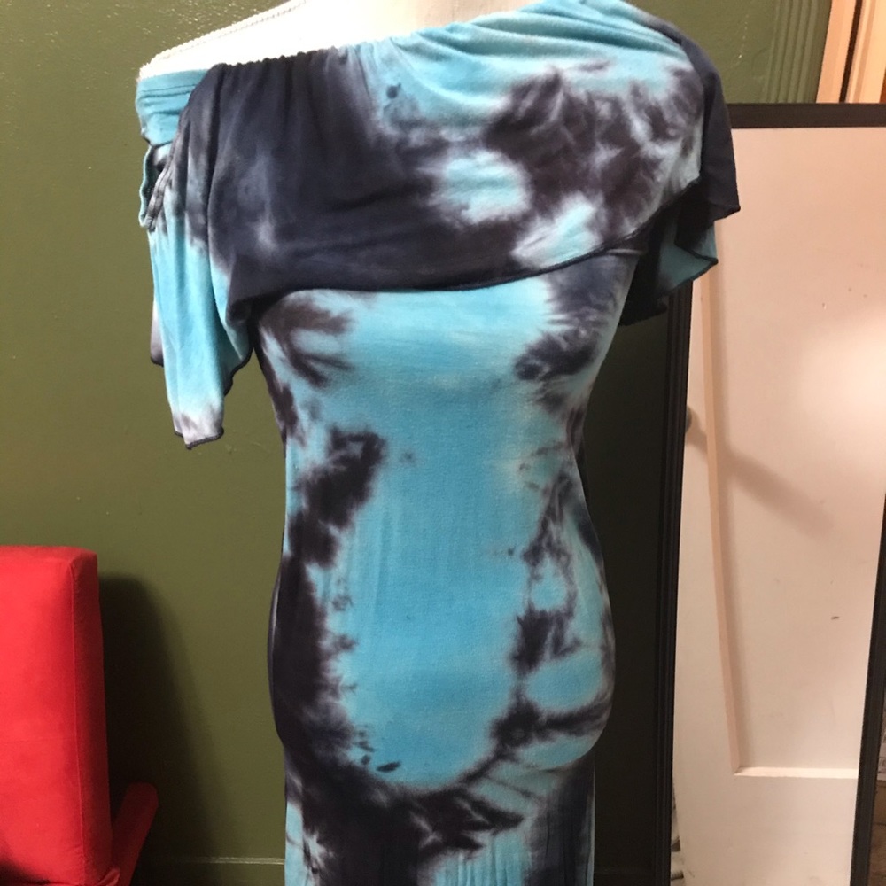 Tie dye maxi dress